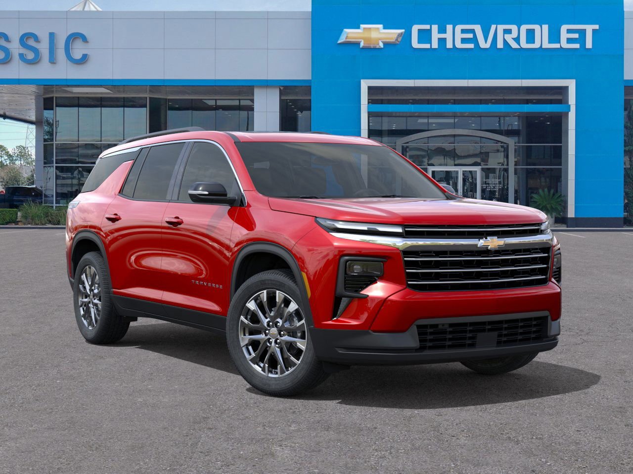 2026 Chevrolet Traverse LT Red at Classic Elite Chevrolet Sugar Land