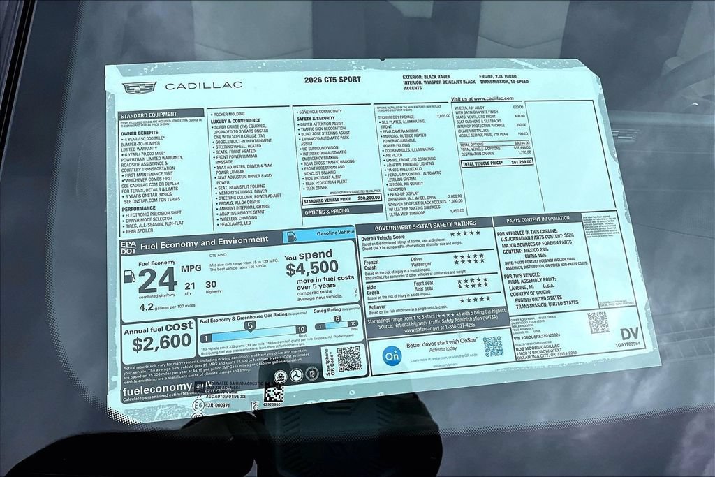 2026 Cadillac CT5 Sport - Photo 14
