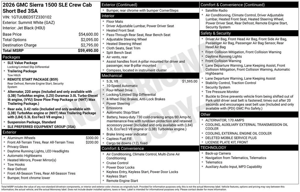 2026 GMC Sierra 1500 SLE - Photo 54