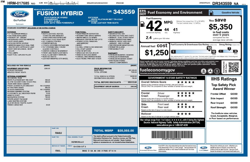 Used 2013 White Ford SE image 4