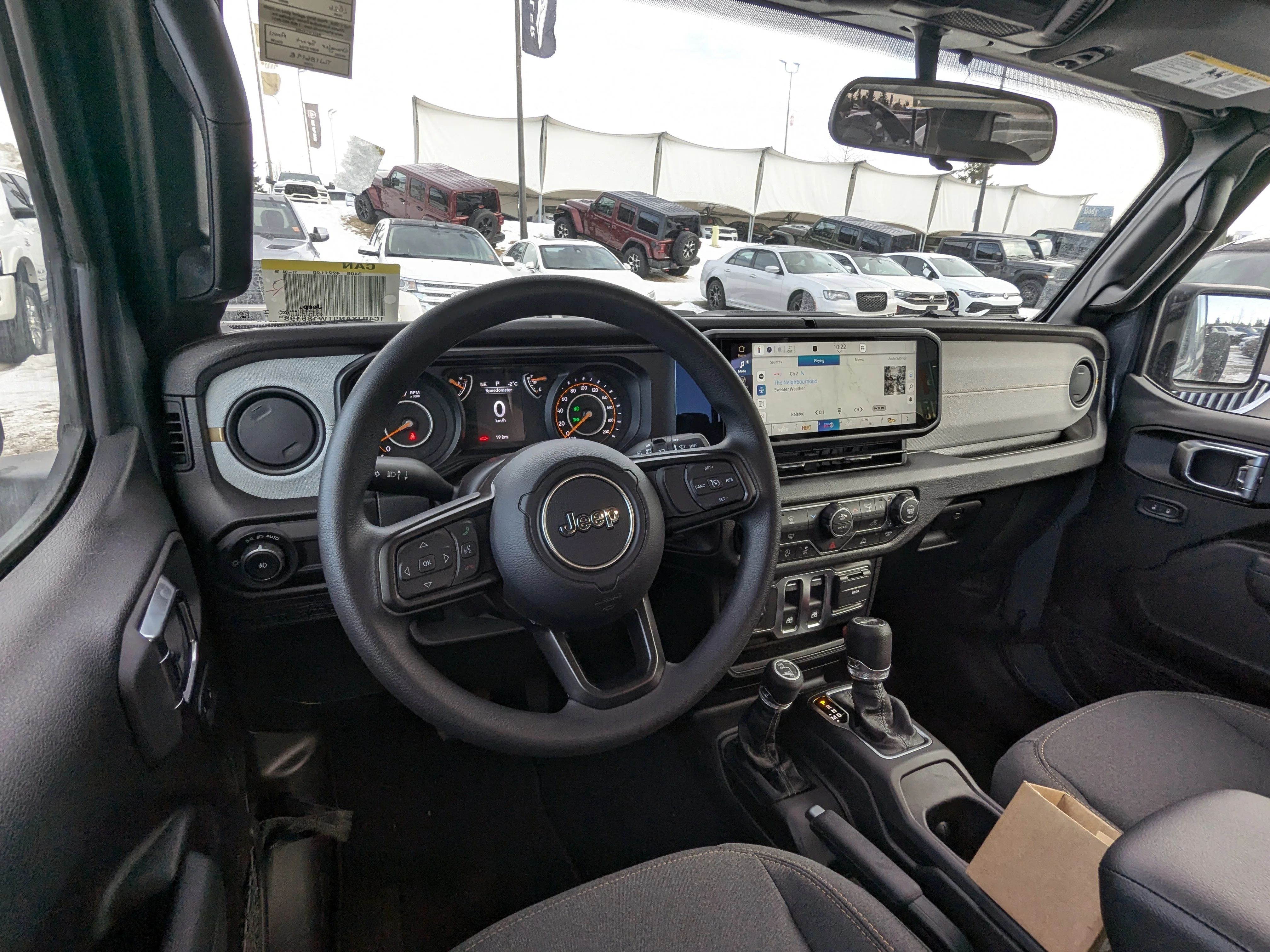 New 2026 Grey Jeep Sport - - 2.0L Turbo Engine - 12.3 Uconnect 5 Display - Black Freedom Hardtop - 8-Speed Auto & More image 22