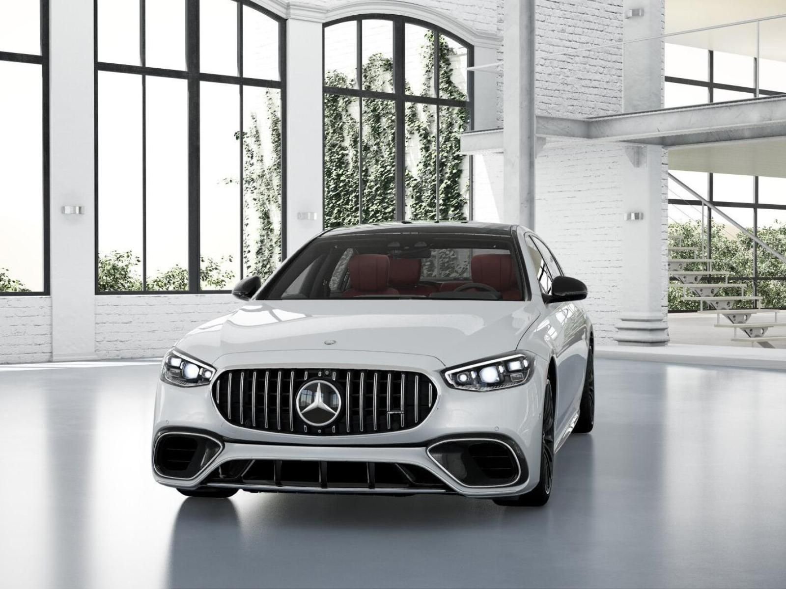 New 2026 MANUFAKTUR Moonlight White Metallic Mercedes-Benz S 63 E AMG® image 44