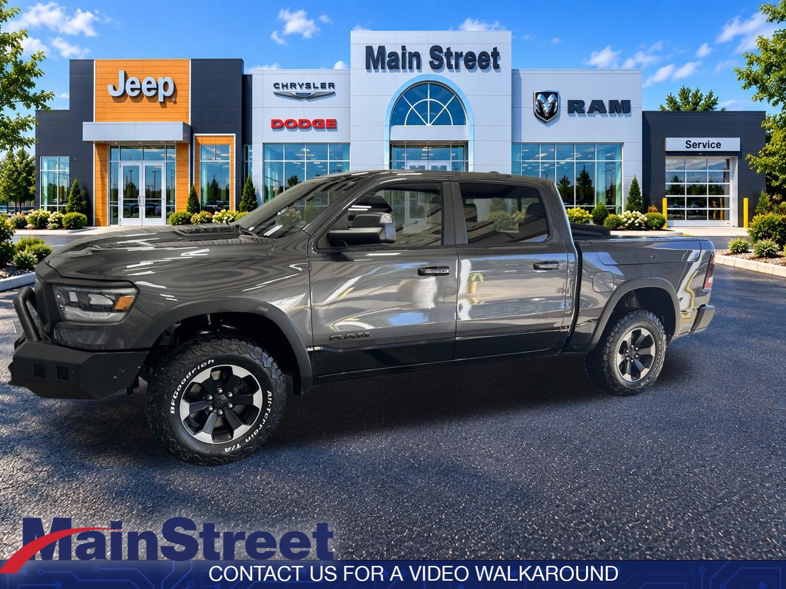 Used 2019 Granite Crystal Metallic Clearcoat Ram Rebel image 2