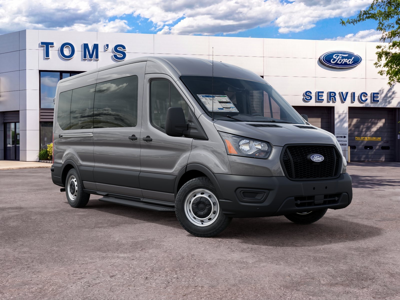 New 2027 Carbonized Gray Metallic Ford Passenger Van XL image 4
