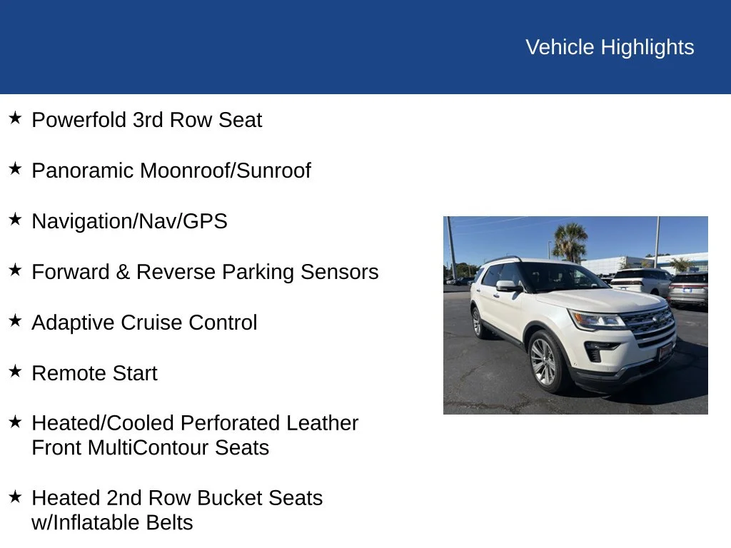 Used 2018 White Ford Limited image 7