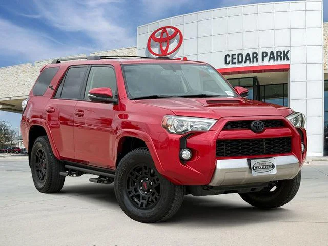 Certified Used 2019 BARCELONA RED MET. Toyota TRD Off Road Premium image 1
