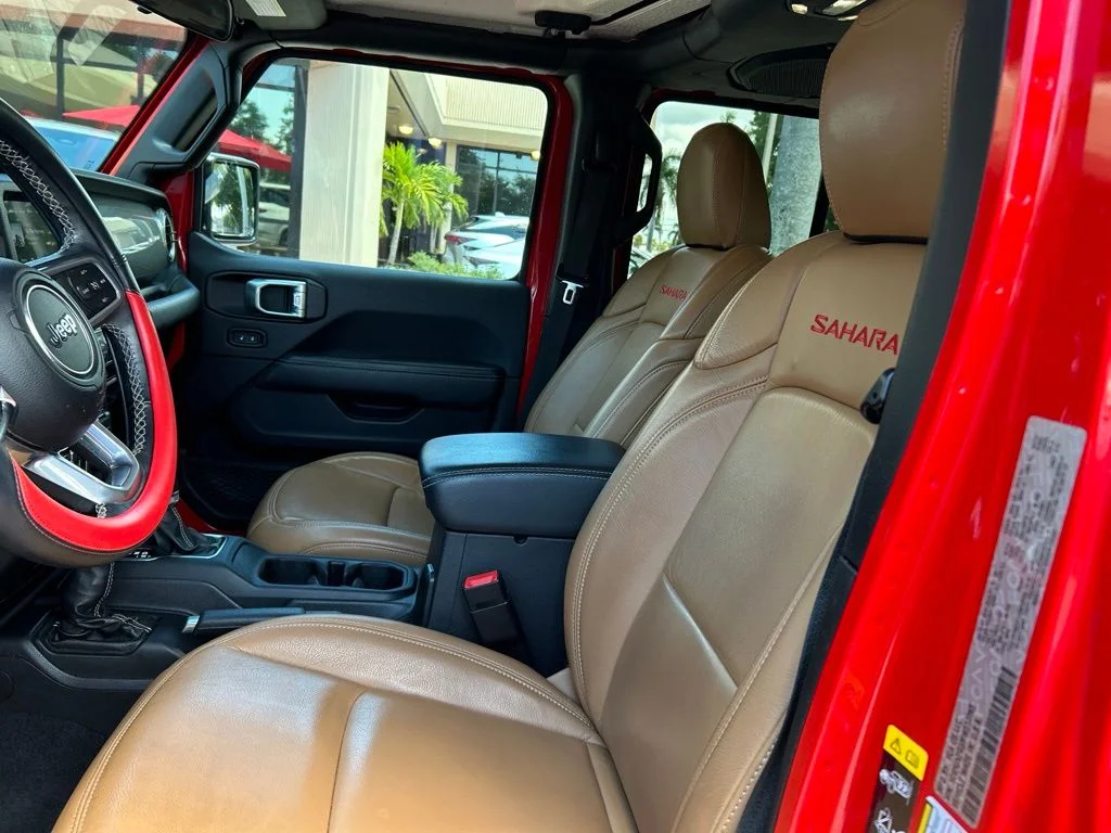 Used 2021 Red Jeep Unlimited Sahara image 15