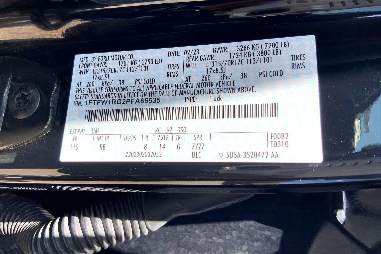 Used 2023 Agate Black Ford Raptor image 32