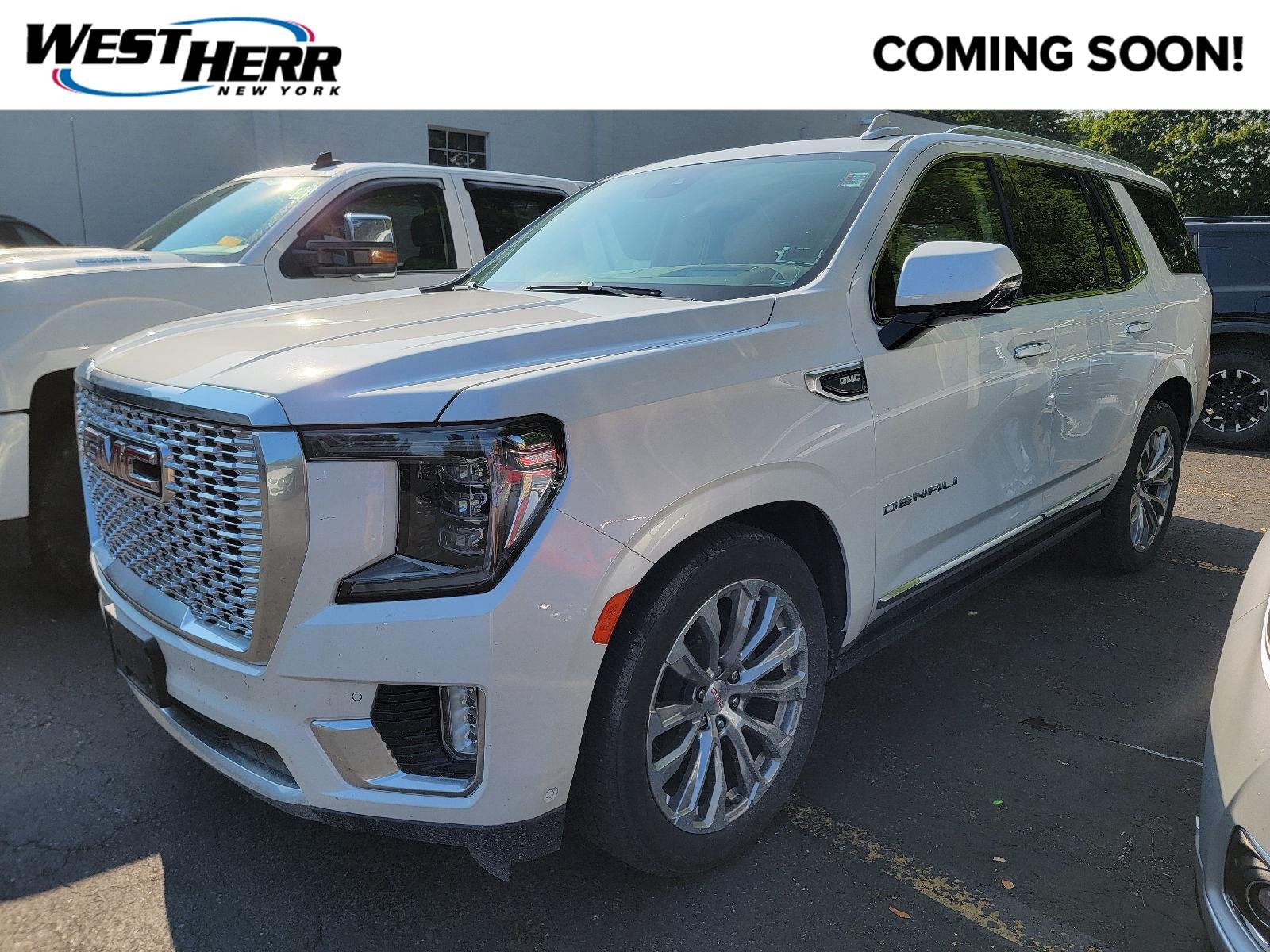 Used 2024 White Frost Tricoat GMC Denali image 1