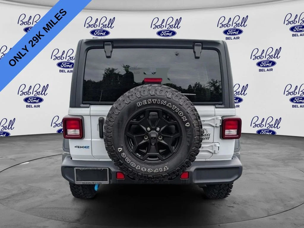 Used 2023 Bright White Clearcoat Jeep Willys 4xe image 4