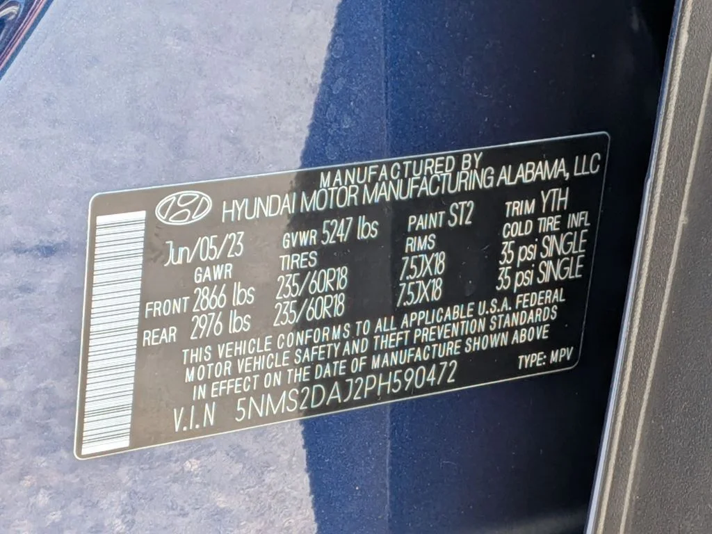 Used 2023 Blue Hyundai SEL image 32