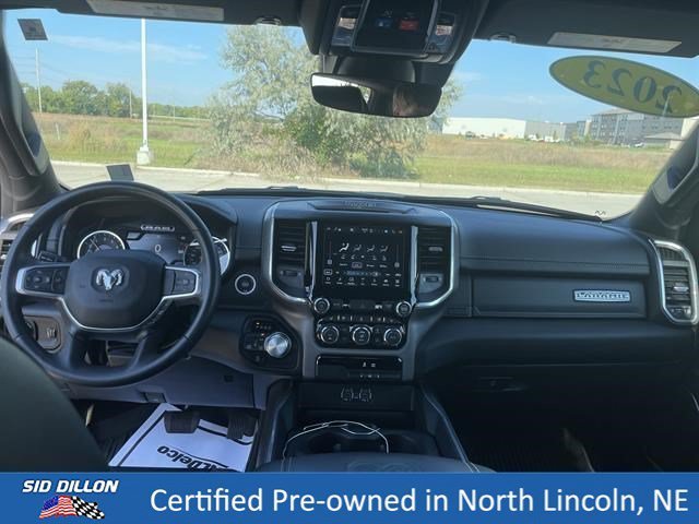 Used 2023 Diamond Black Crystal Pearl Coat Ram Laramie image 15