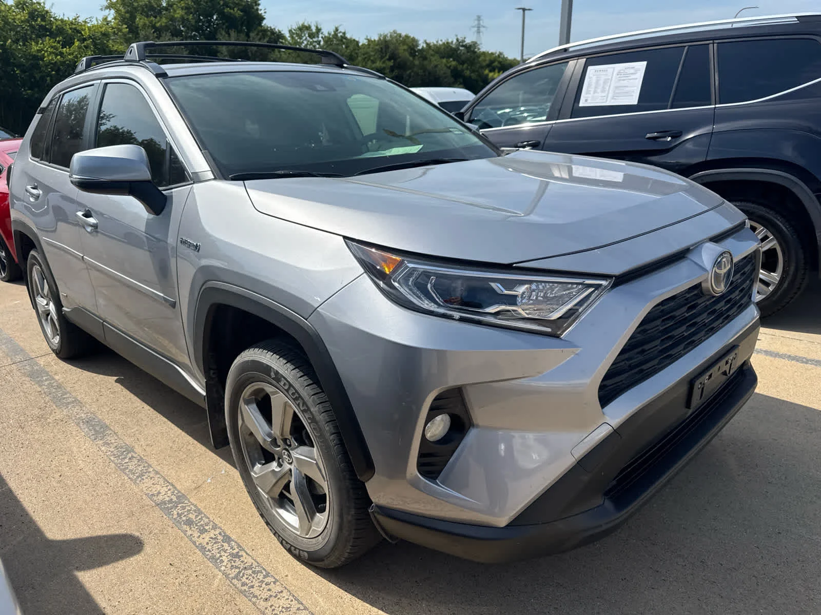 Used 2021 Silver Sky Metallic Toyota Hybrid XLE Premium image 2