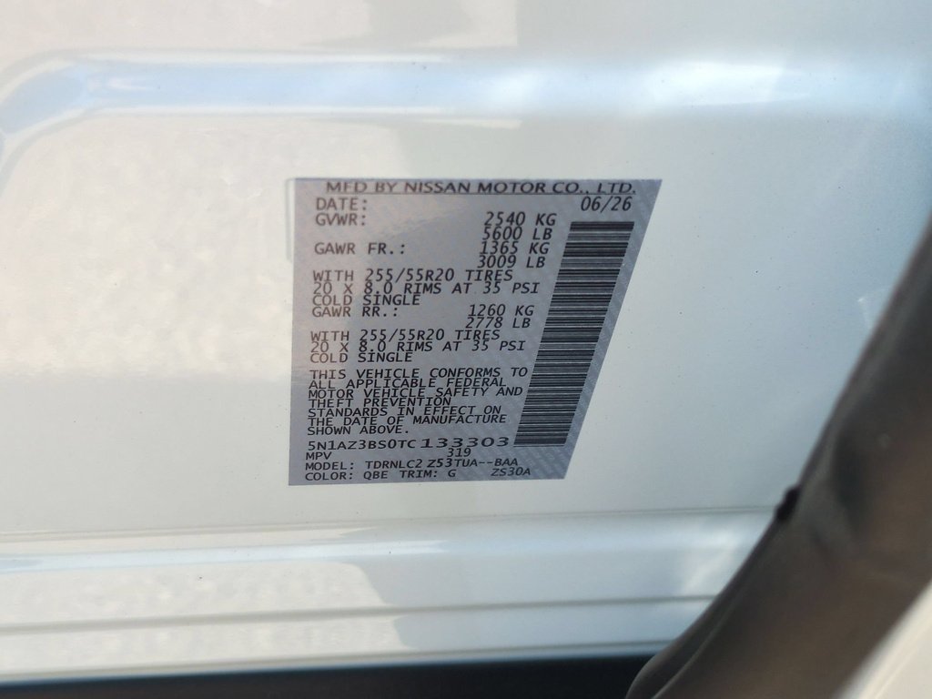 New 2026 Everest White Pearl TriCoat Nissan SV image 18