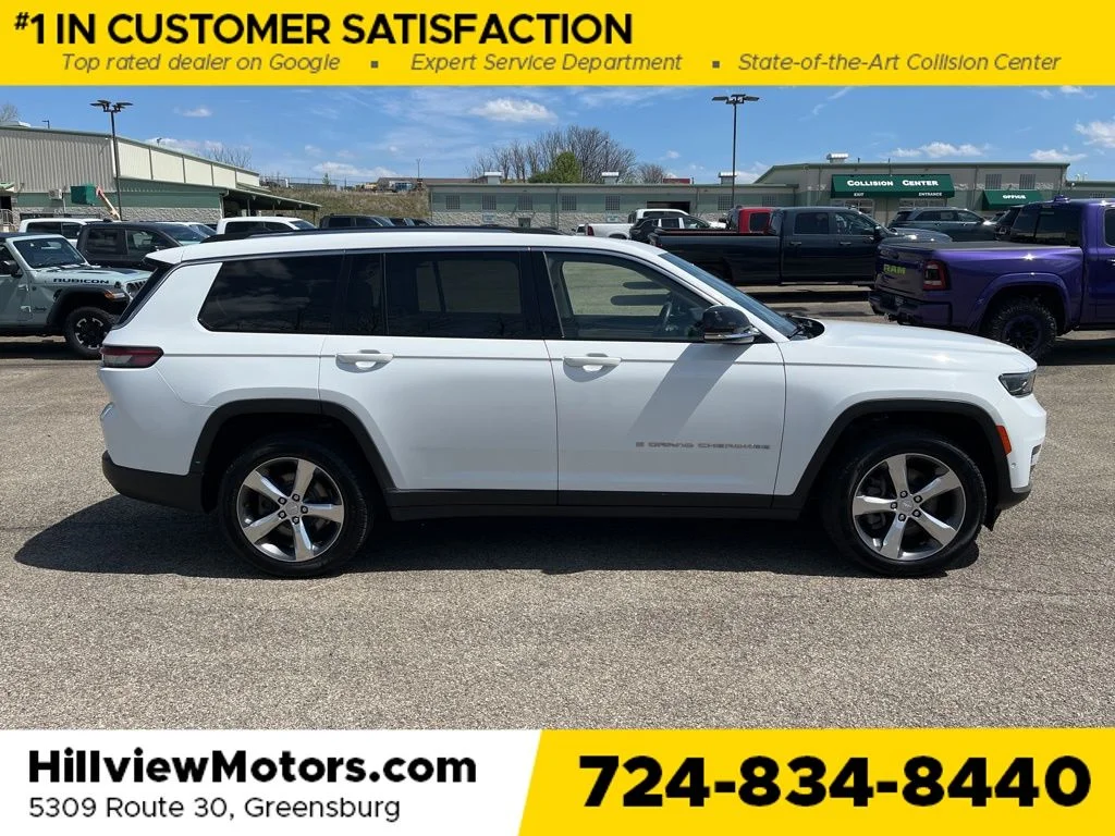 Certified Used 2021 Bright White Clearcoat Jeep Limited image 8