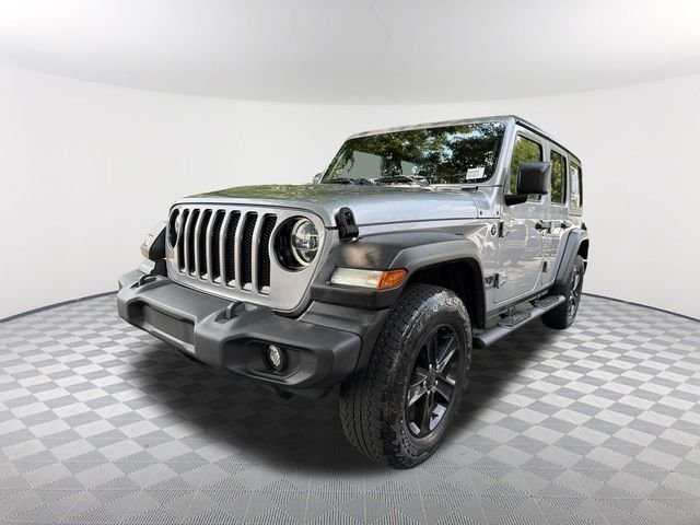 Used 2021 Silver Jeep Unlimited Sport Altitude image 1