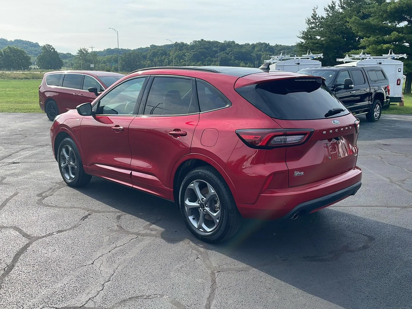Used 2024 Rapid Red Metallic Tinted Clearcoat Ford ST-Line image 3