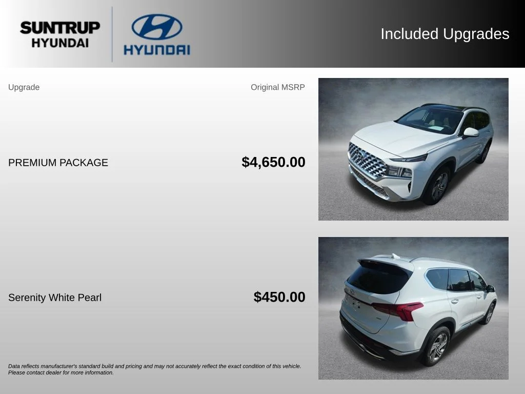 Used 2023 Serenity White Pearl Hyundai SEL image 2