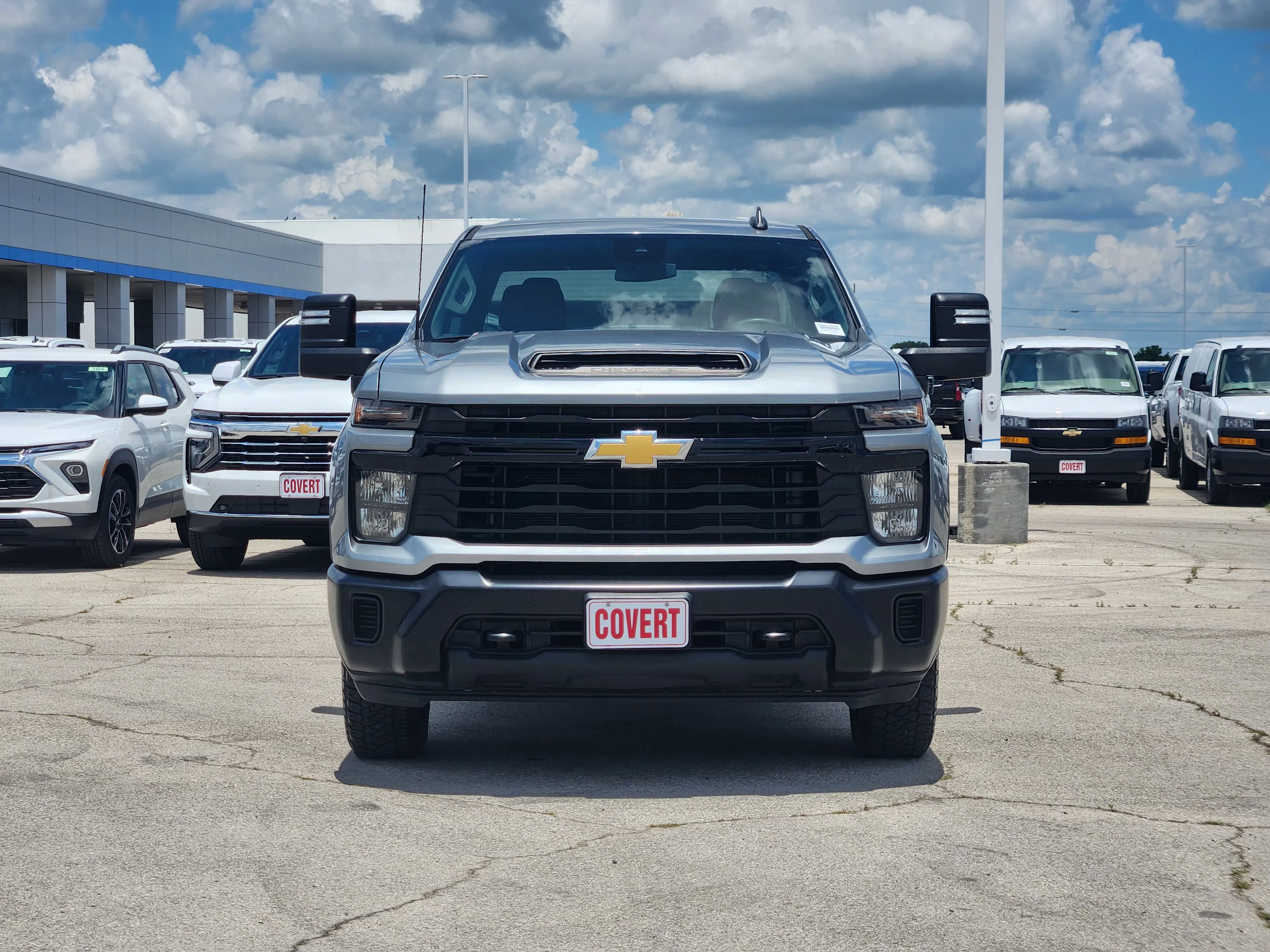 Used 2024 Sterling Gray Metallic Chevrolet Work Truck image 2