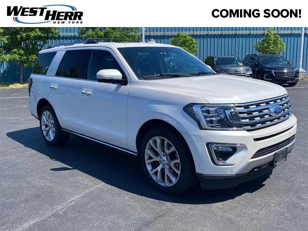 Used 2018 White Platinum Metallic Tri-Coat Ford Limited image 1