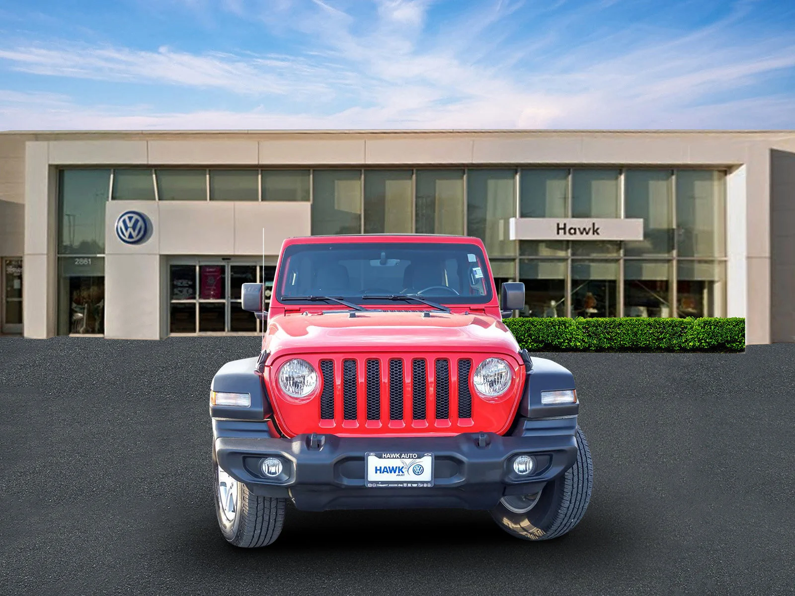 Used 2022 Firecracker Red Clearcoat Jeep Unlimited Sport S image 1