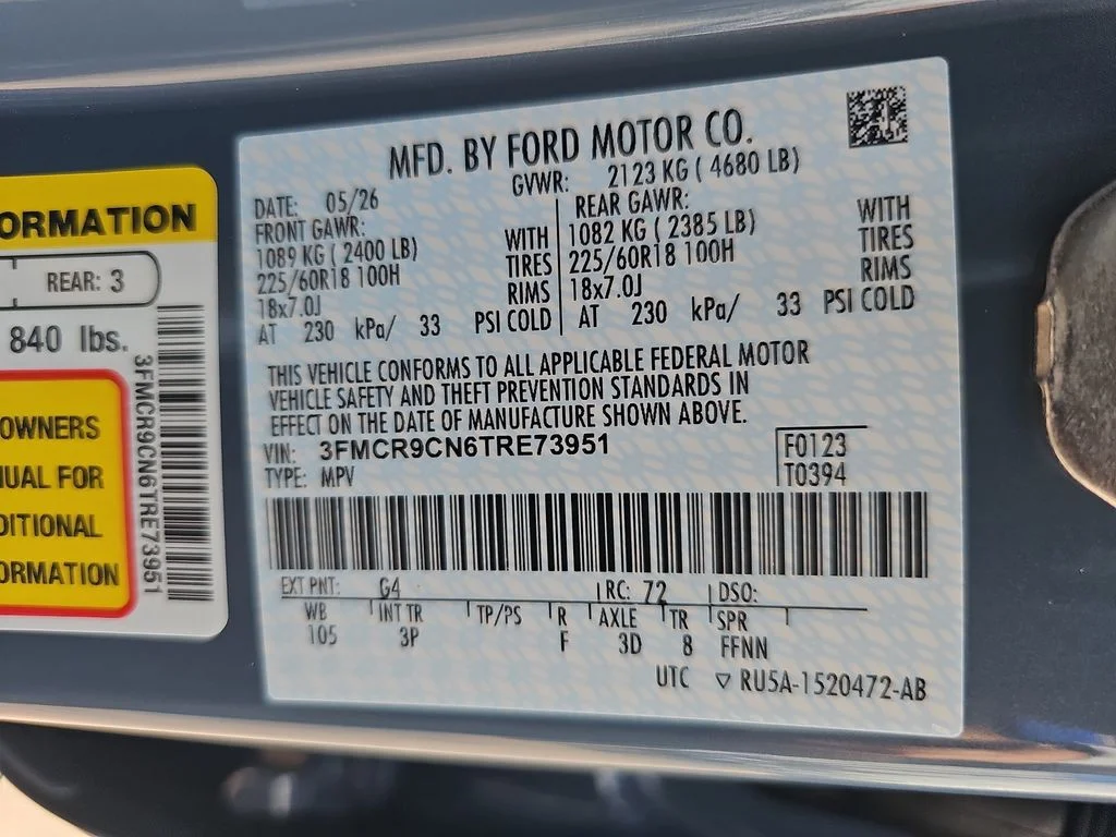 New 2026 Azure Gray Metallic Tri-Coat Ford Outer Banks® image 42