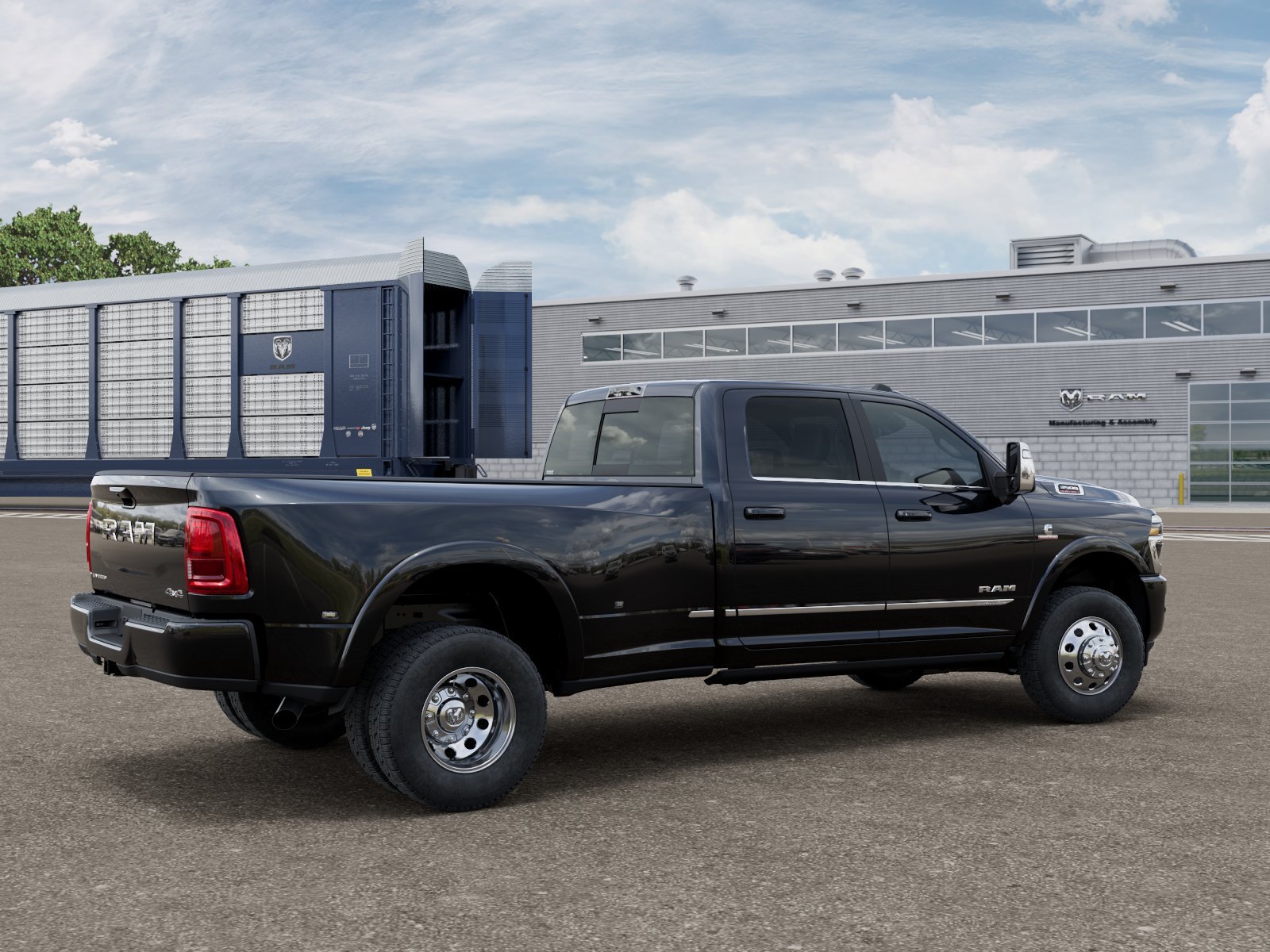 New 2027 Diamond Black Crystal Pearlcoat RAM Limited image 2