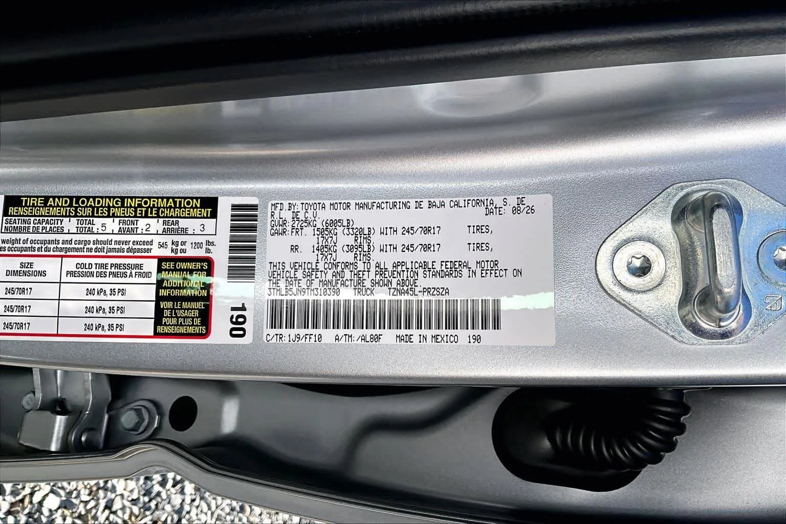 New 2026 Celestial Silver Metallic Toyota SR5 image 22