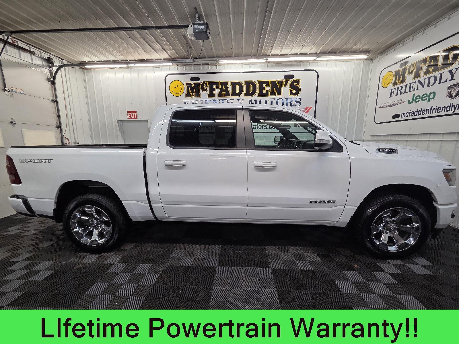 Used 2022 Bright White Clearcoat Ram Big Horn image 1