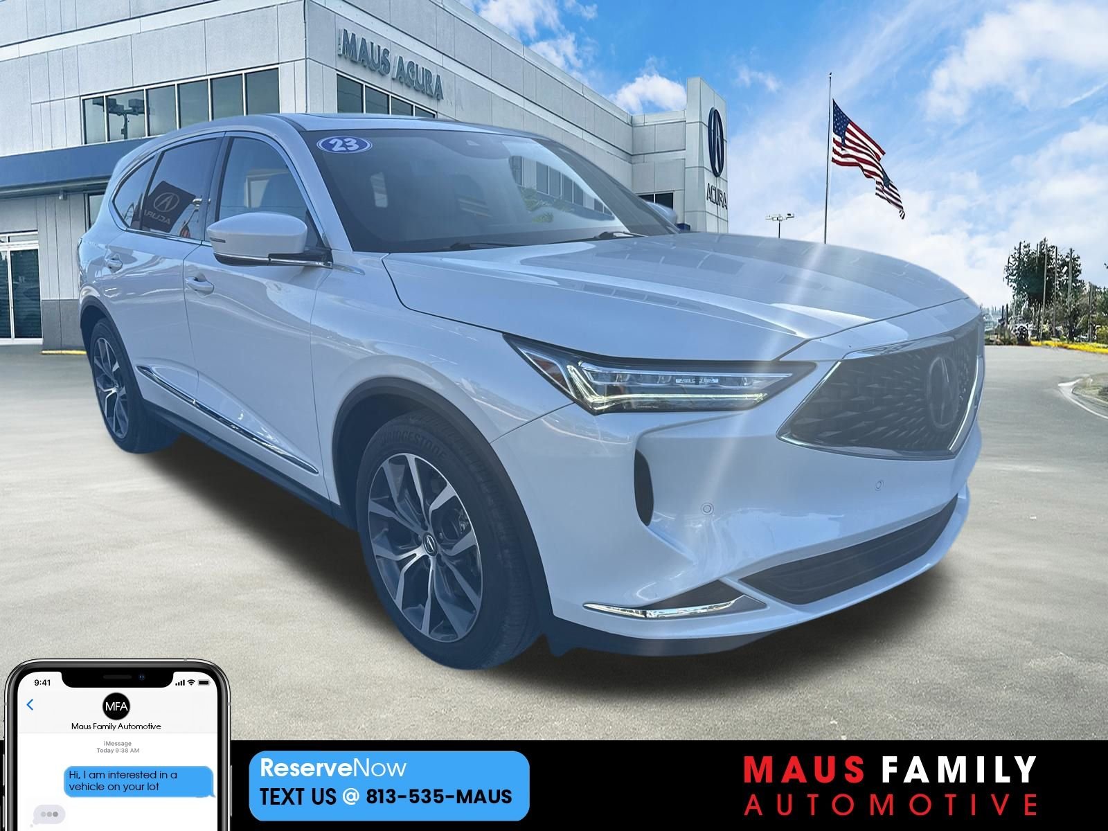 Used 2023 White Acura Technology image 1