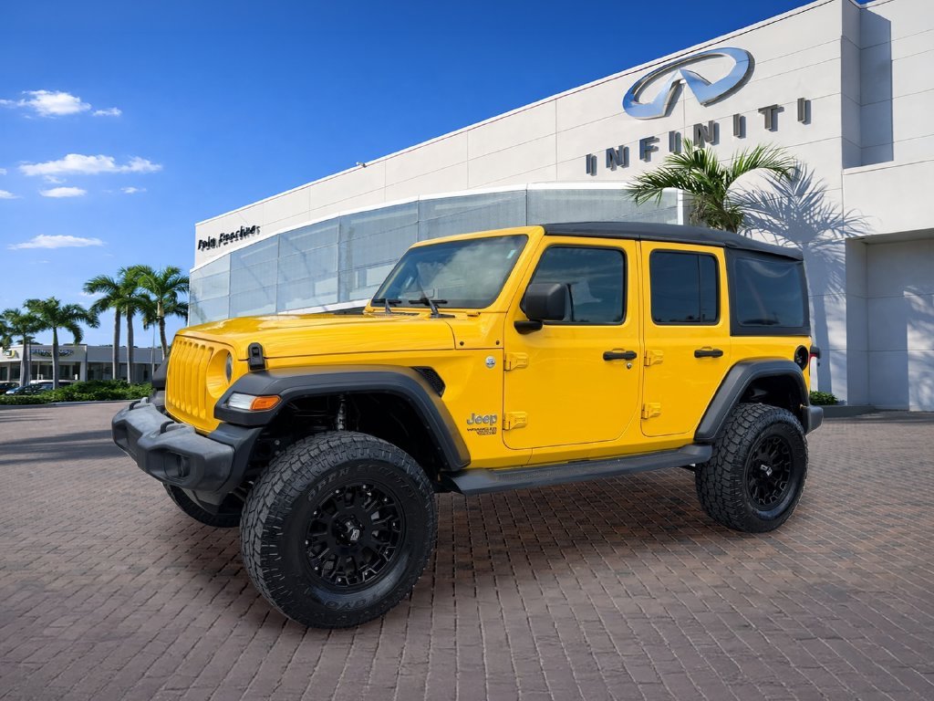 Used 2018 Yellow Jeep Unlimited Sport S image 3