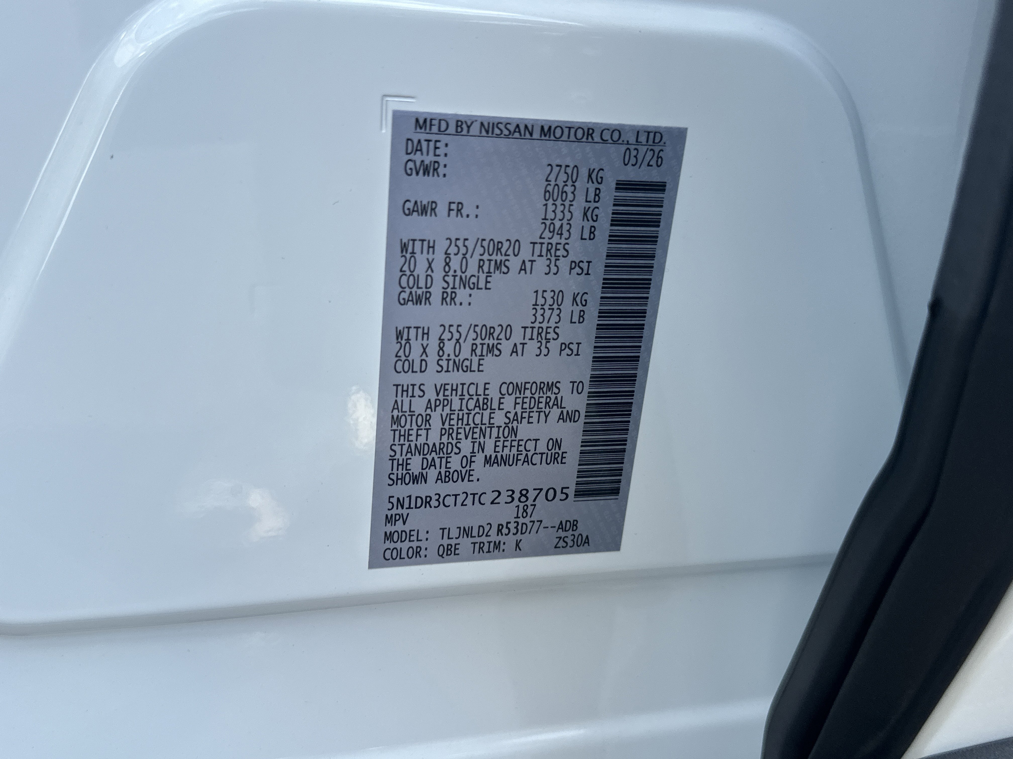 New 2026 Everest White Pearl Tricoat Nissan SL image 32