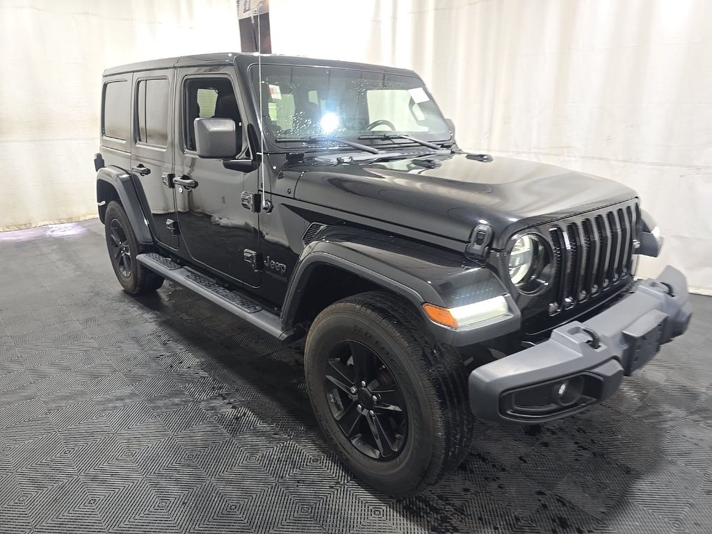 Used 2020 Black Jeep Unlimited Sahara image 3