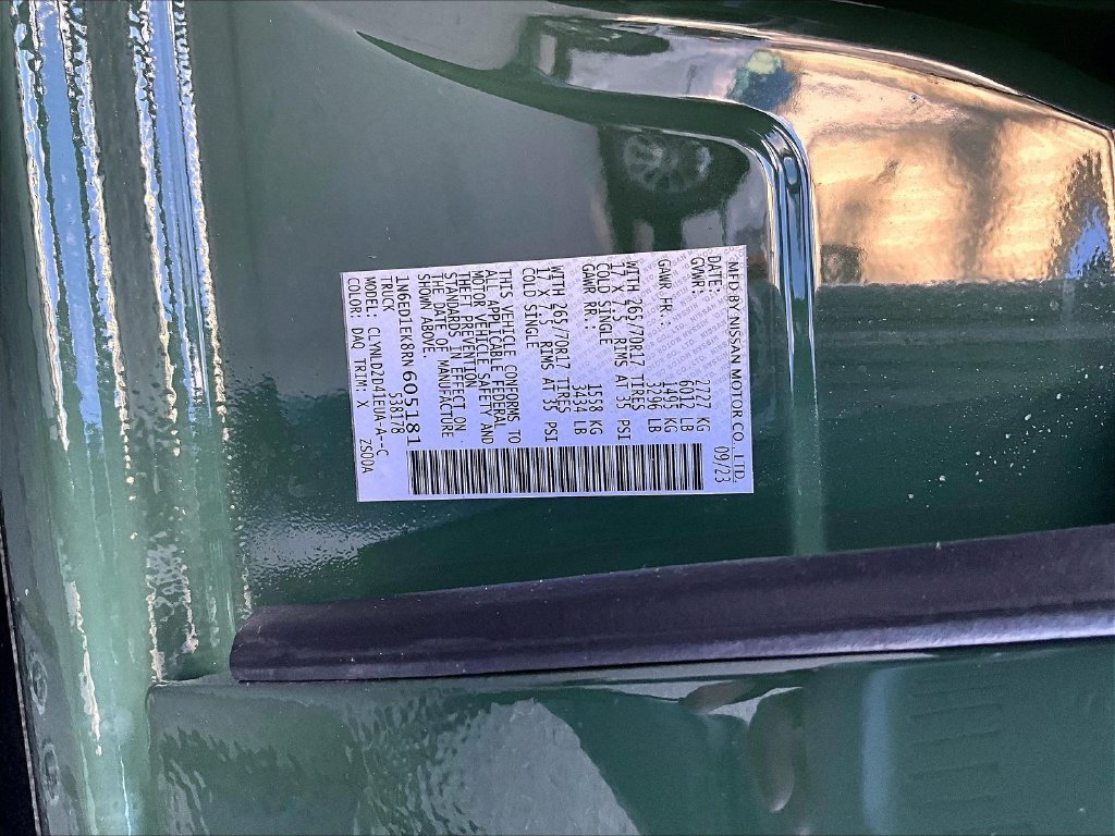 Used 2024 Tactical Green Metallic Nissan PRO-4X image 37