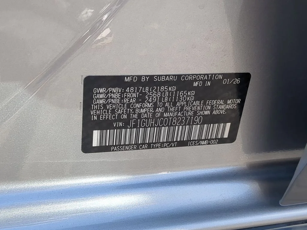 New 2026 ICE SILVER METALLIC Subaru RS image 33
