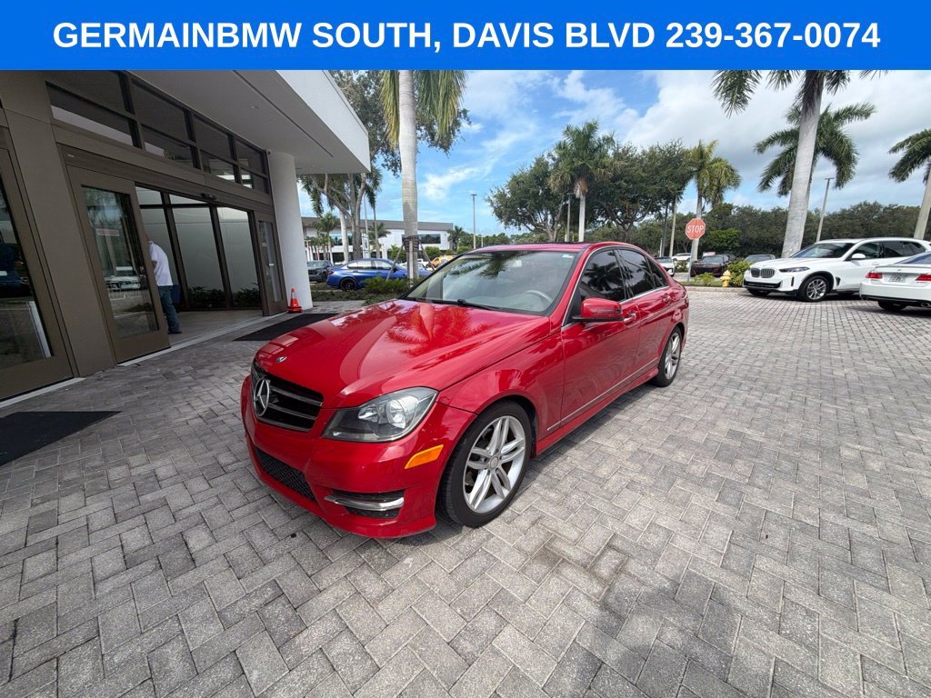 Used 2014 Mars Red Mercedes-Benz C 250 image 2