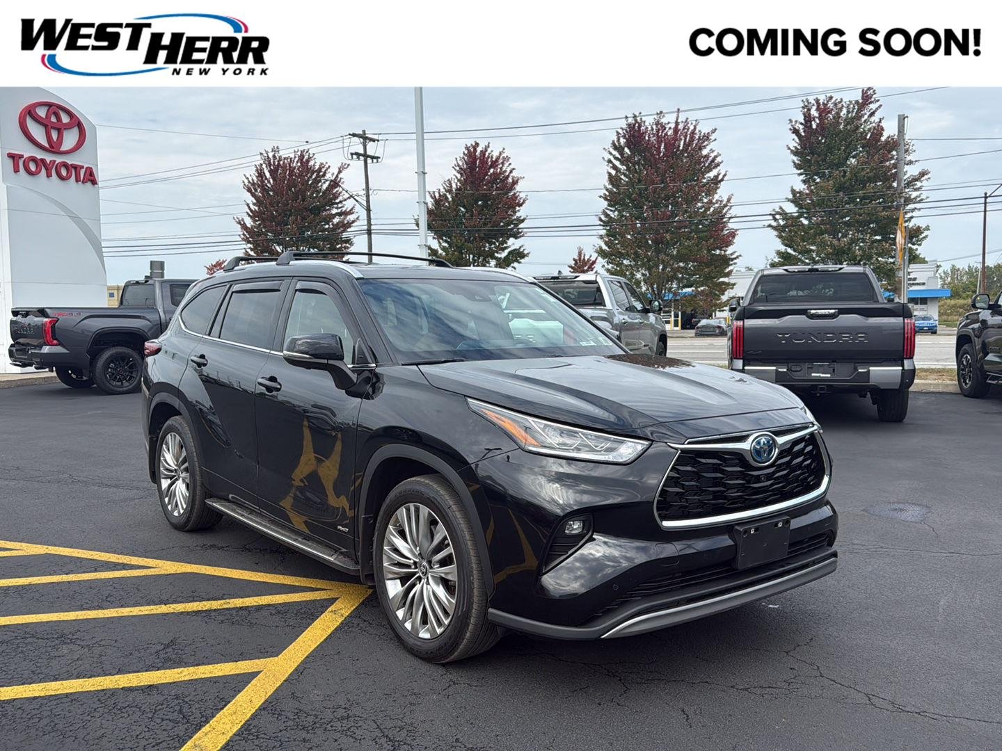 Used 2023 Midnight Black Metallic Toyota Platinum image 1