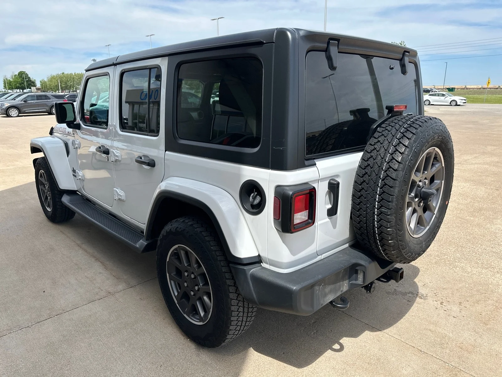 Used 2021 Bright White Clearcoat Jeep Unlimited 80th Anniversary image 9