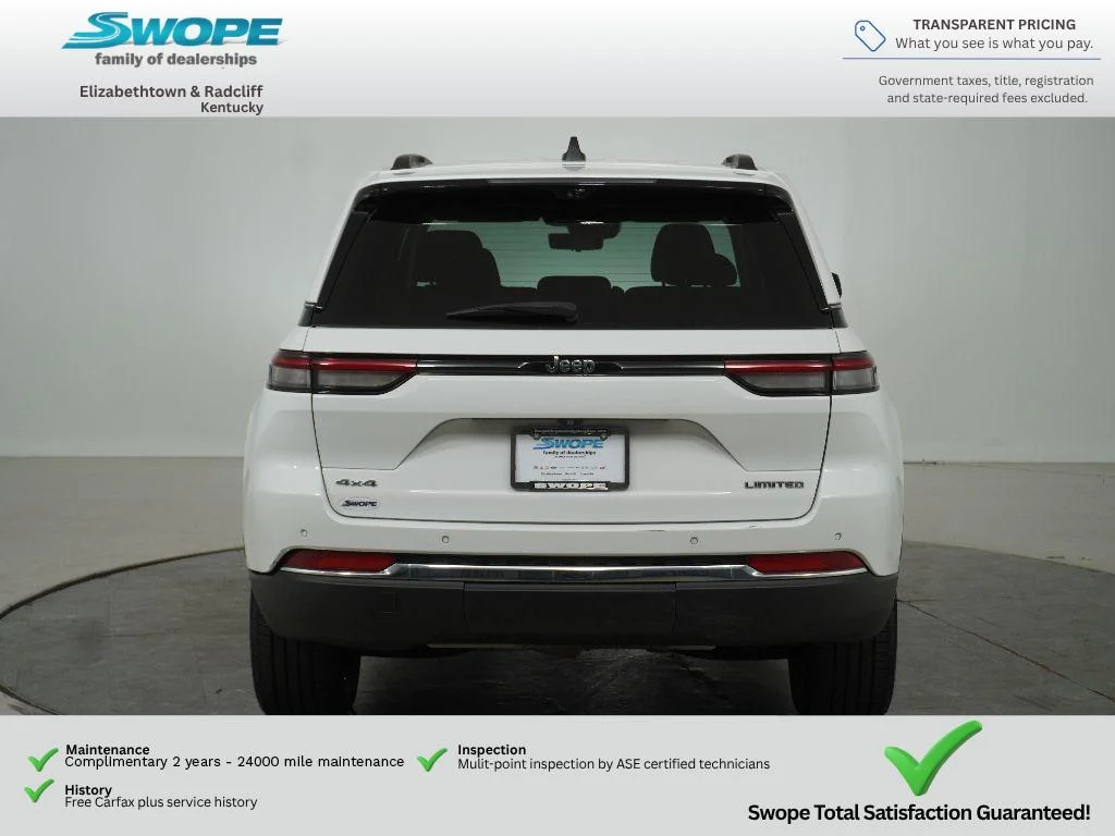 Certified Used 2023 Bright White Clearcoat Jeep Limited image 4