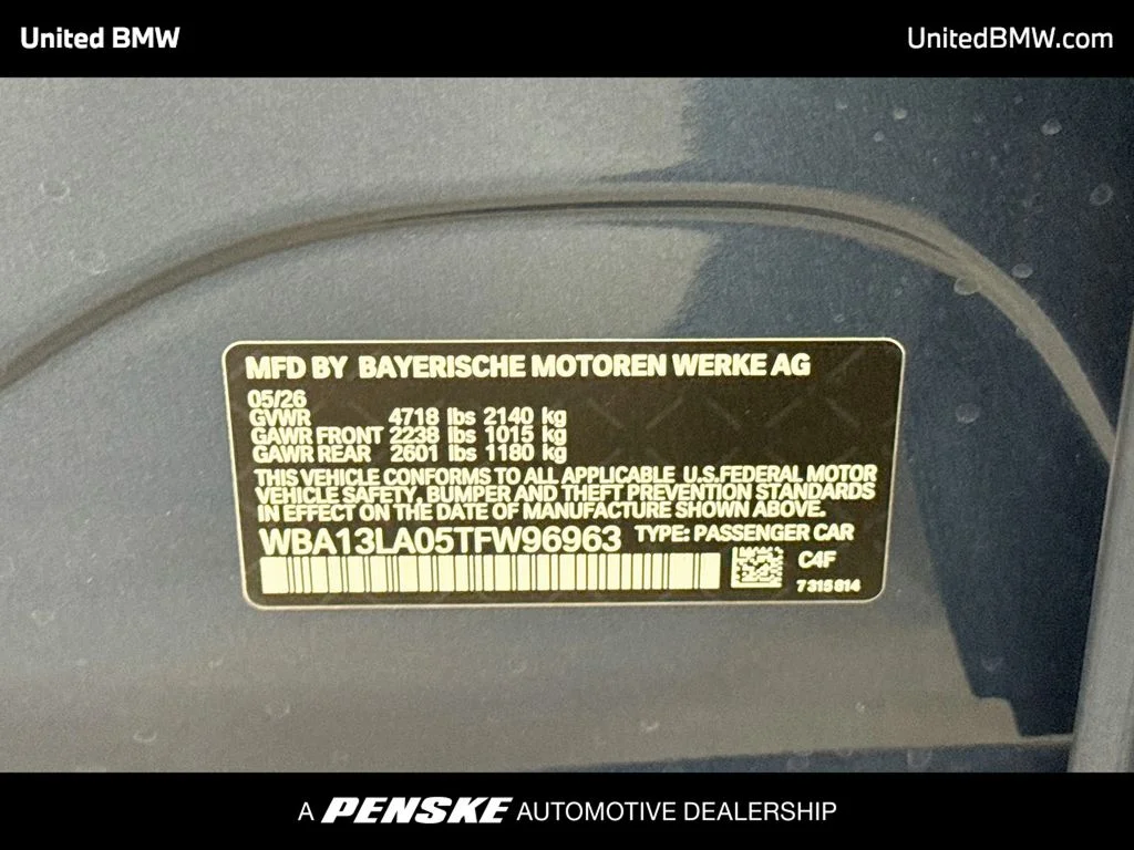 New 2026 Arctic Race Blue metallic BMW 330i image 16