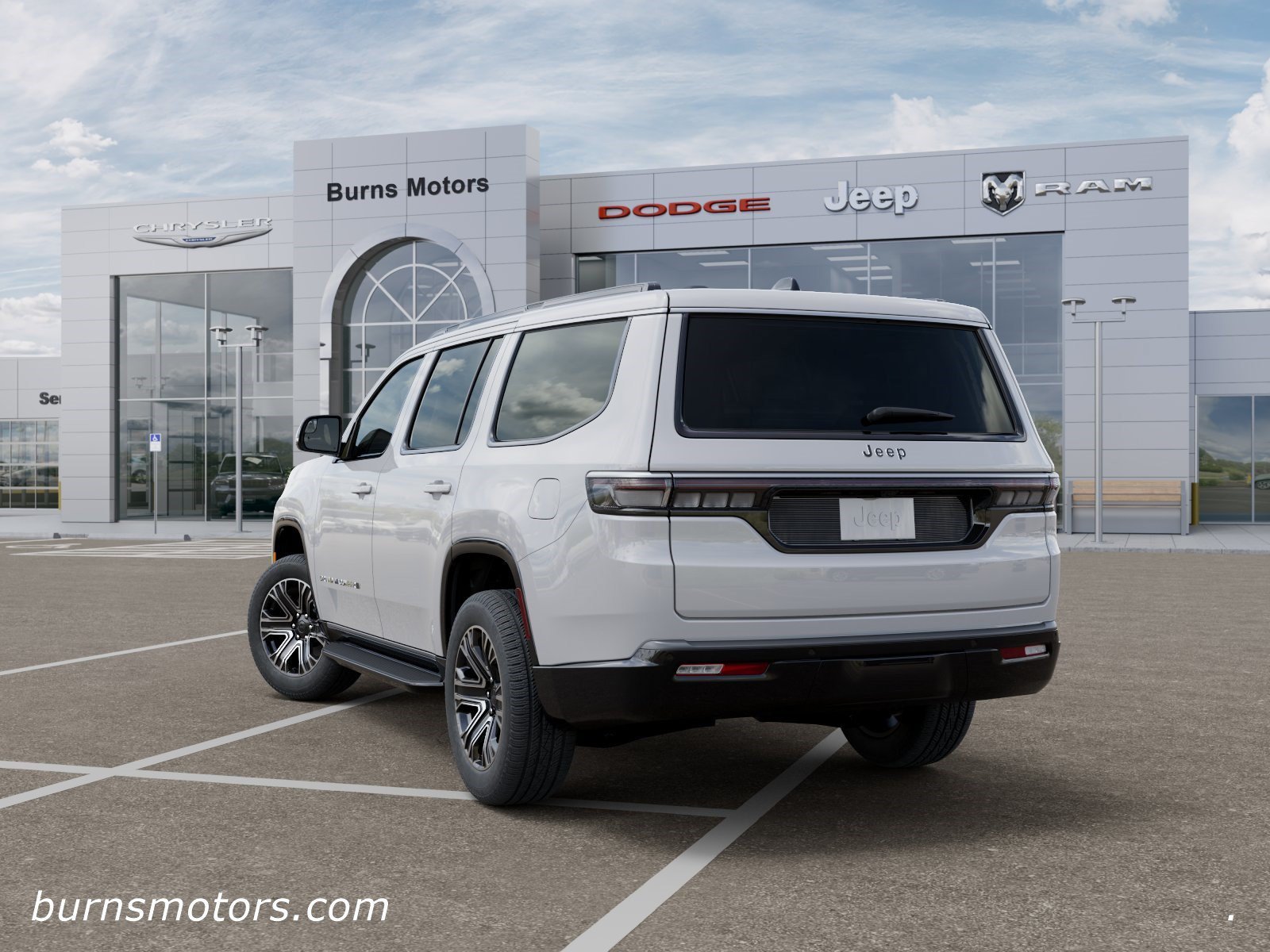 New 2026 Bright White Clear-Coat Exterior Paint Jeep 4x2 image 3