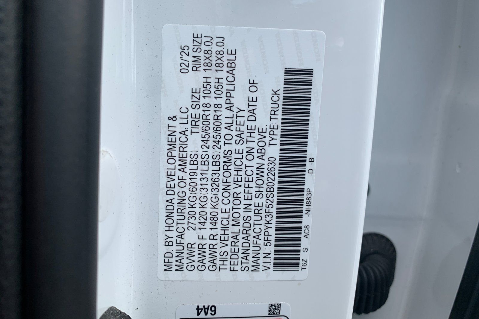 Certified Used 2025 White Honda RTL image 36