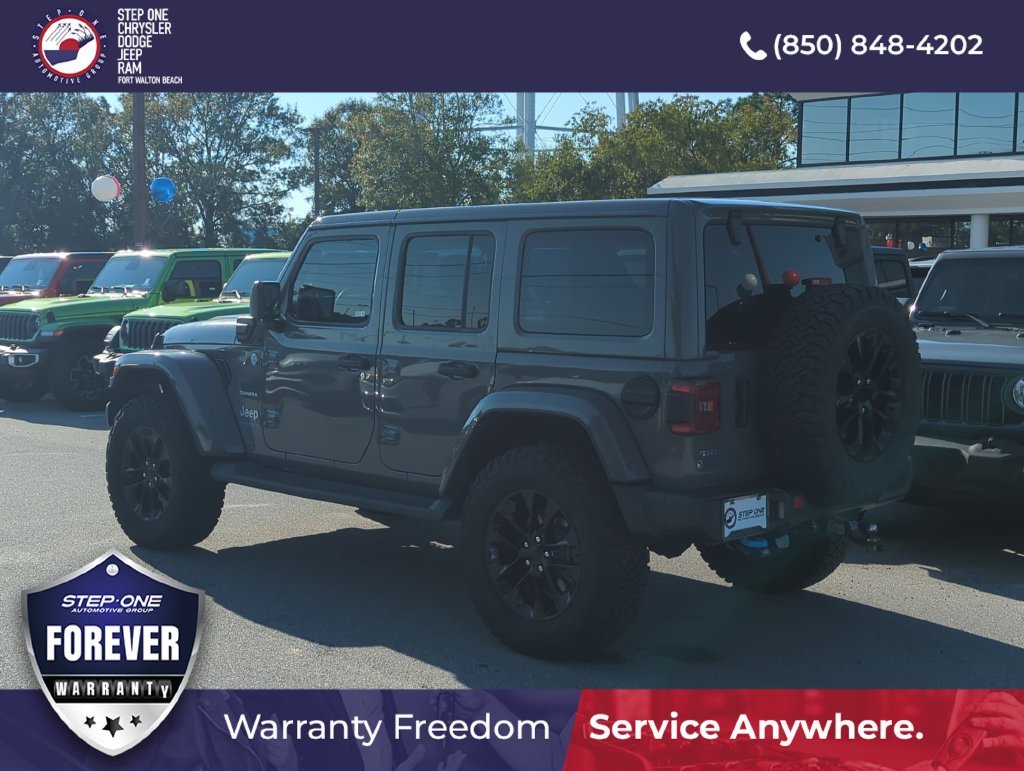 Used 2022 Gray Jeep Unlimited Sahara 4xe image 4