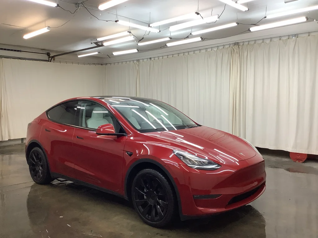 Used 2023 Red Multi-Coat Tesla Long Range image 3