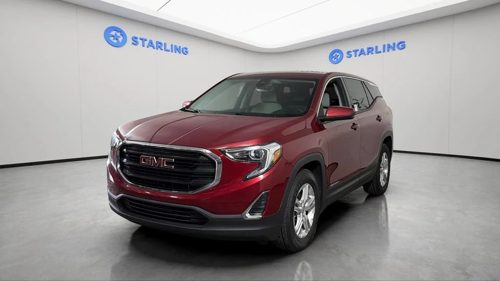 Used 2020 RED QUARTZ TINTCOAT GMC SLE image 16