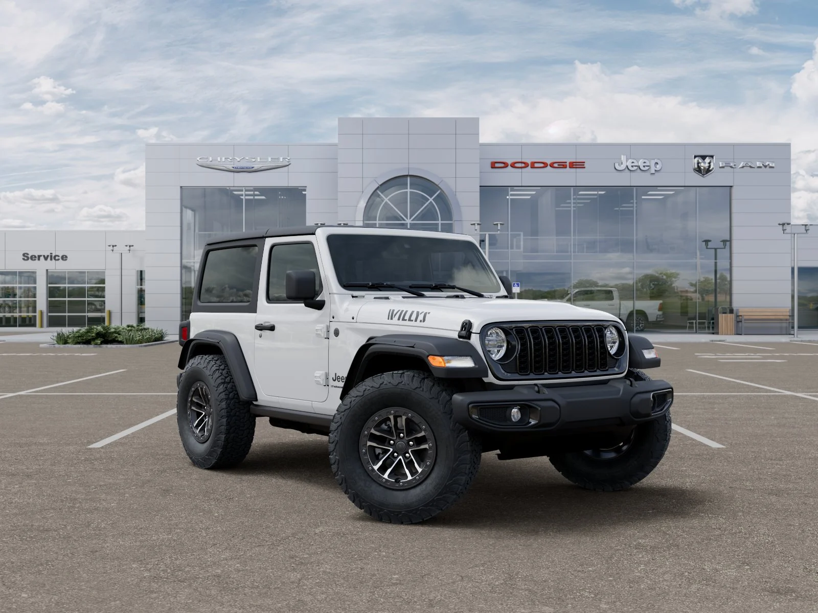 New 2026 Bright White Clear-Coat Exterior Paint Jeep Willys image 32