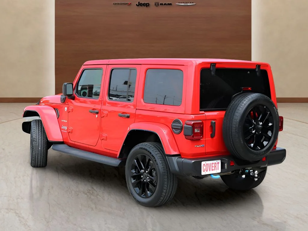 Used 2024 Red Jeep Sahara 4xe image 3