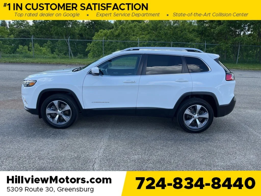 Certified Used 2019 Bright White Clearcoat Jeep Limited image 2
