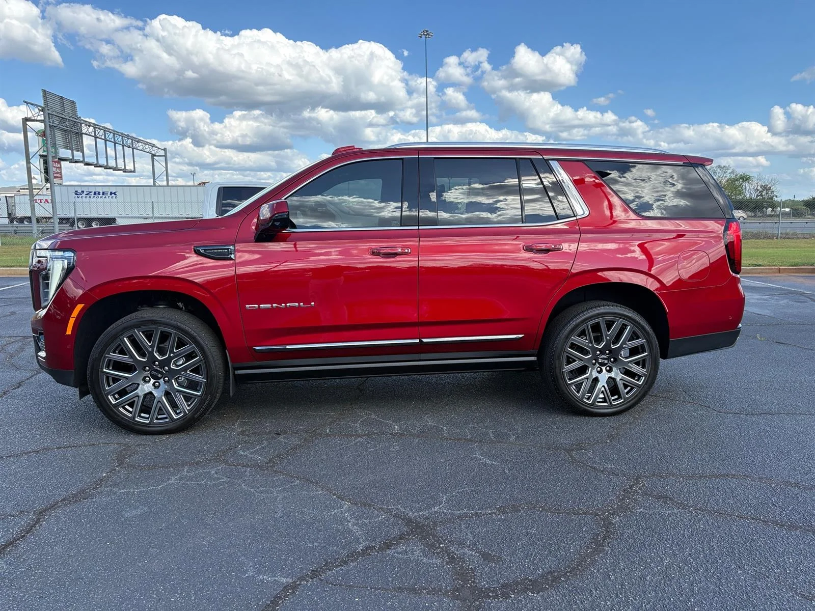 Used 2026 Volcanic Red Tintcoat GMC Denali Ultimate image 3
