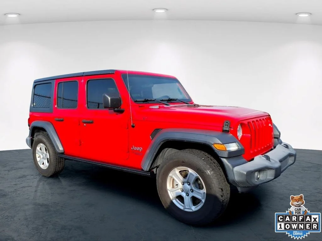 Used 2018 Red Jeep Unlimited Sport S image 12